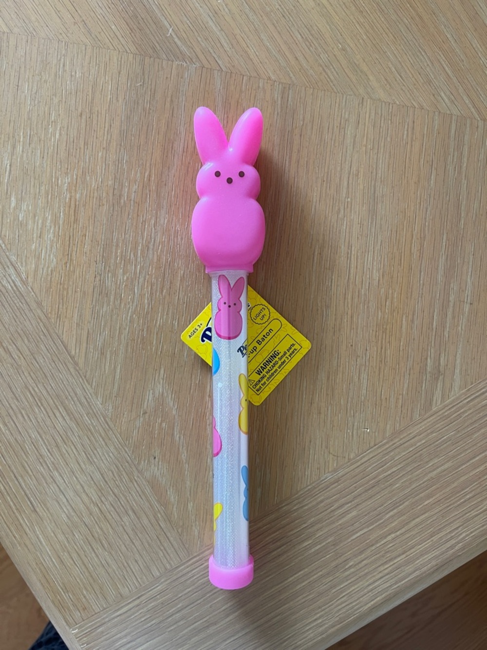 Peeps light-up PINK bunny baton wand NWT